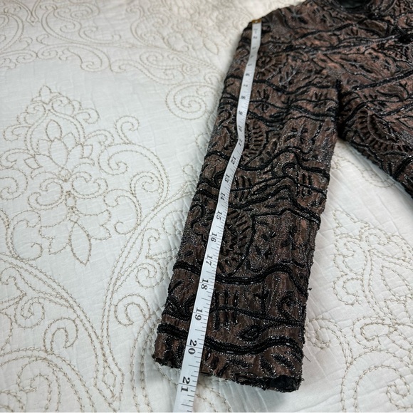 Vintage hand beaded formal jacket - Picture 4 of 9